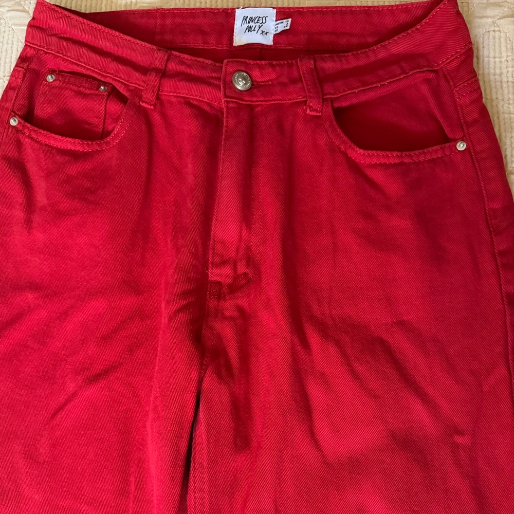 Princess Polly Bold Red Trousers - Picture 12 of 13